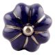 Navy Blue With Silver Line Medium Ceramic Wine Stopper